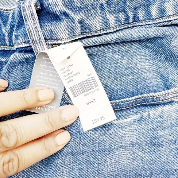 Lane Bryant Slim Straight Ankle Denim Jeans Size 18 P NWT - Picture 5 of 7